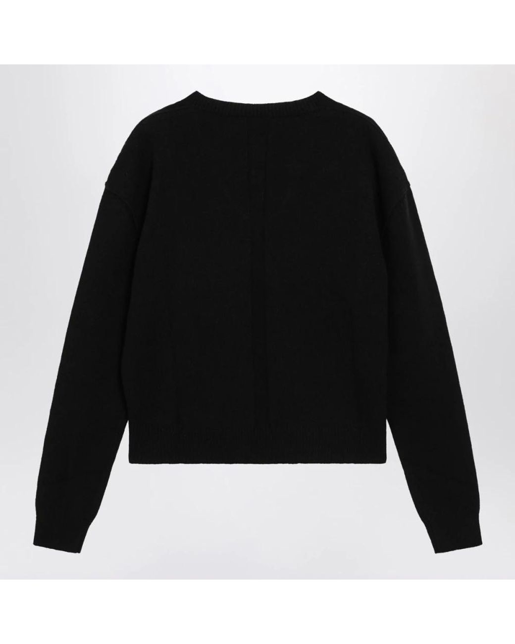 Rick Owens Black V-Neck Knitwear for men