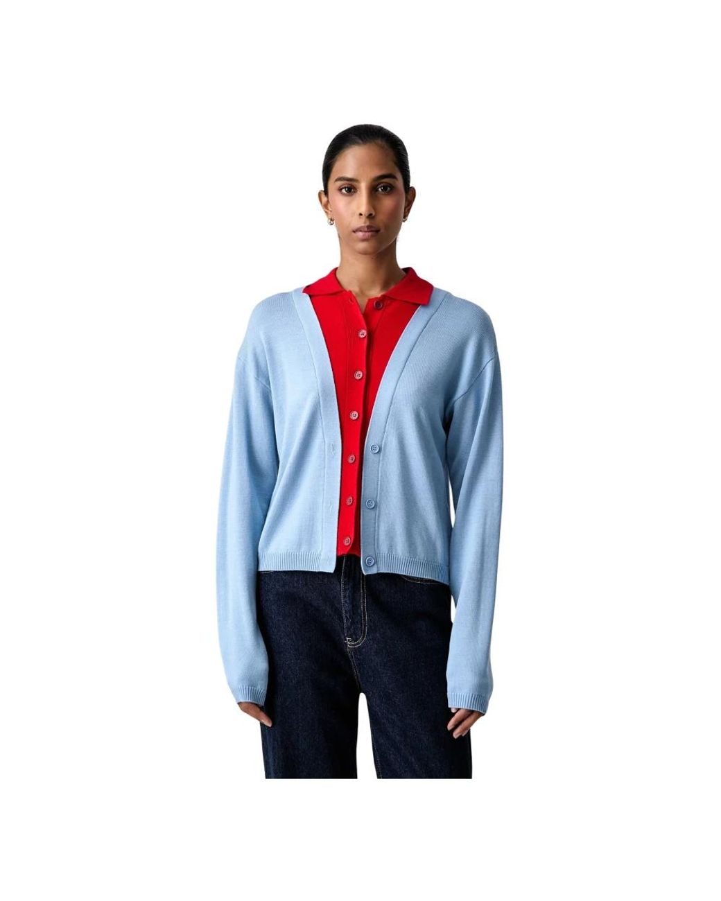 Cardigans Stine Goya en coloris Blue