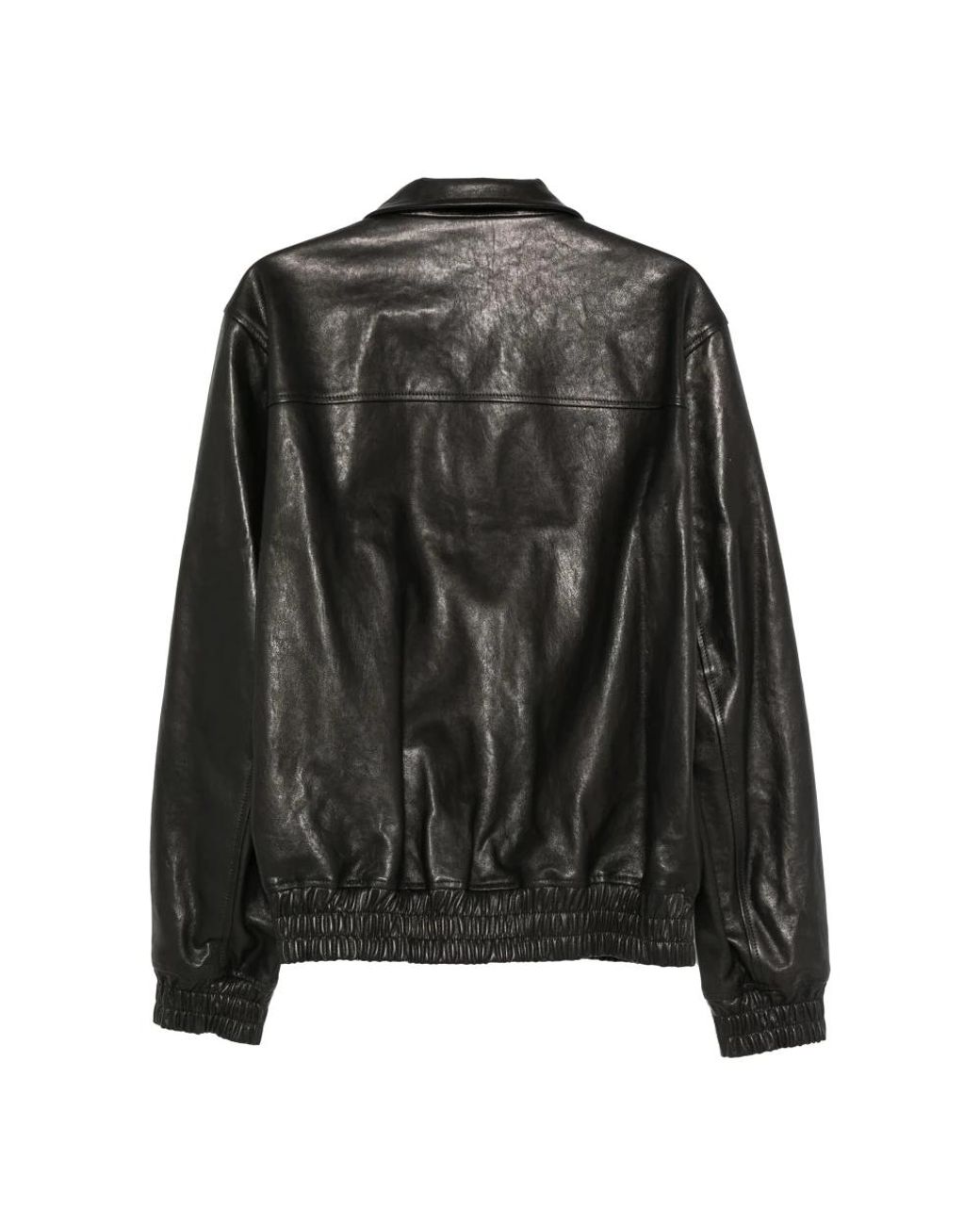 Valentino Black Leather Jackets for men