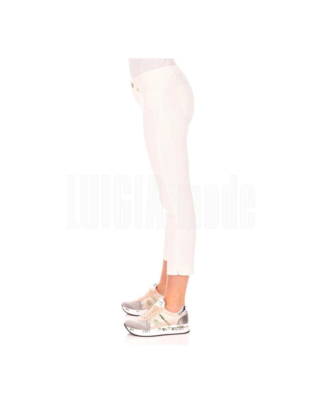 Shaft Pink Cropped Jeans