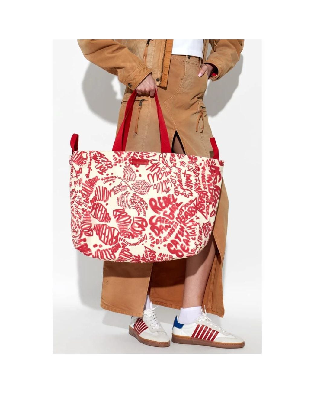 DSquared² Red Tote Bags
