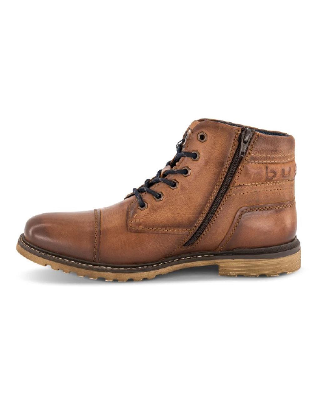 Bugatti Schoenen ,Bruin ,Leer Lace-Up Boots in het Brown voor heren