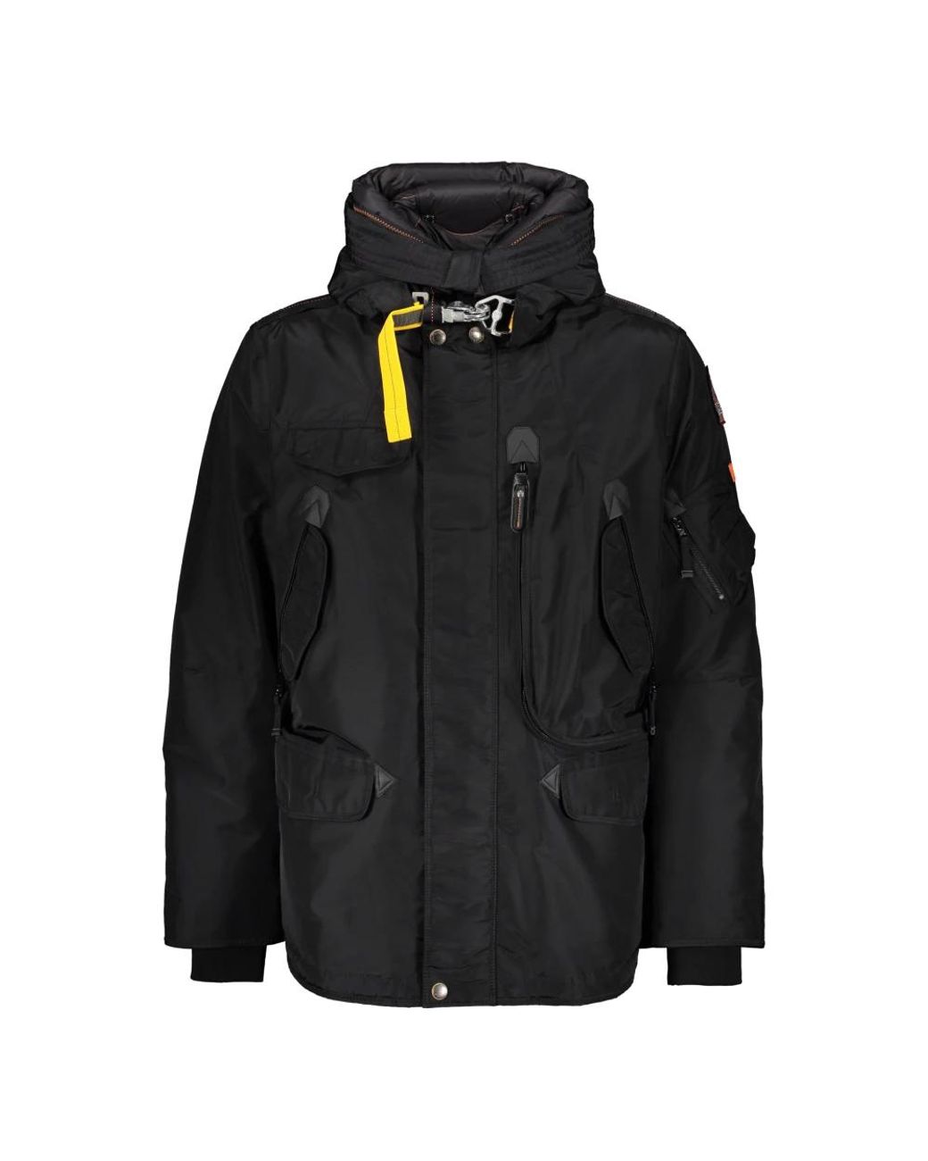 Parajumpers Jassen ,Zwart ,Polyester Parka Met Capuchon En Contraststiksels in het Black voor heren