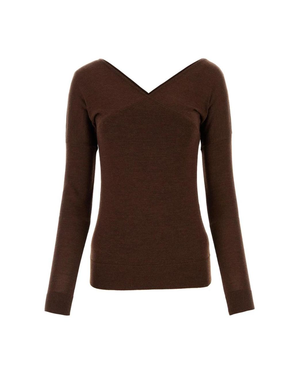 Co. Brown V-Neck Knitwear