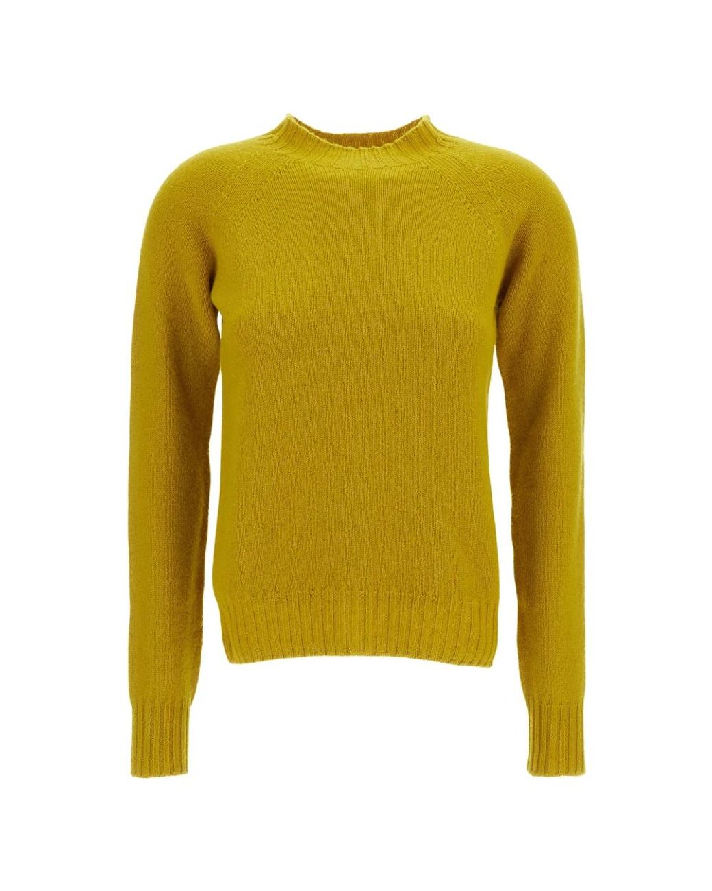Drumohr Yellow Round-Neck Knitwear
