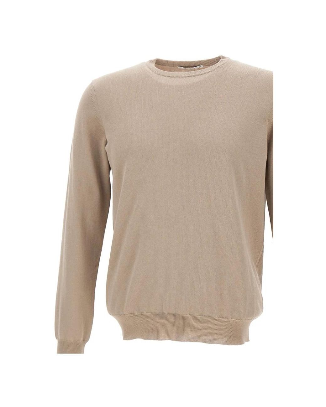Kangra Natural Round-Neck Knitwear for men