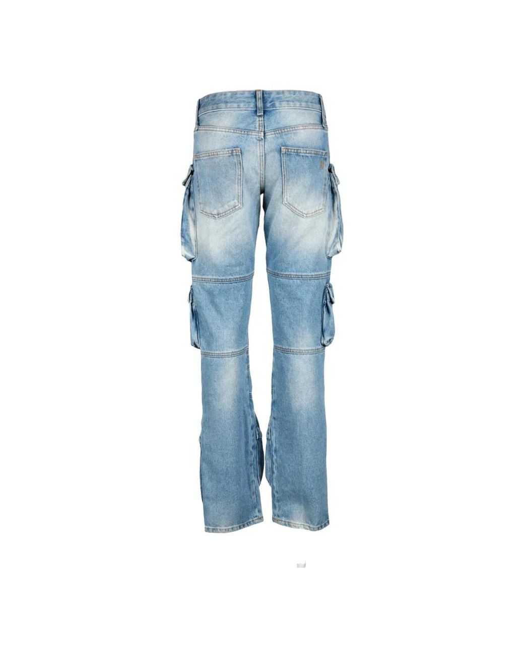 The Attico Blue Straight Fit Jeans