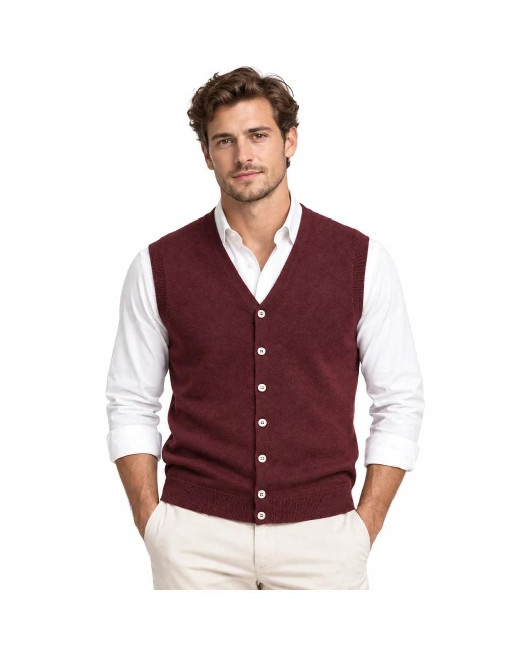 Cashmere Company Purple V-Neck Knitwear for men