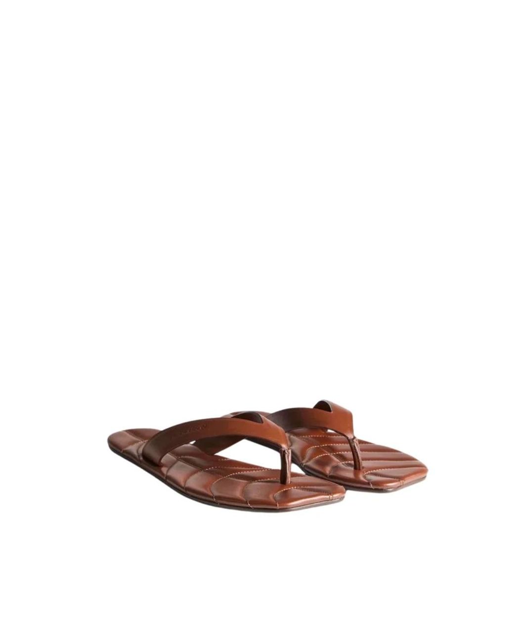 J.W. Anderson Brown Flip Flops