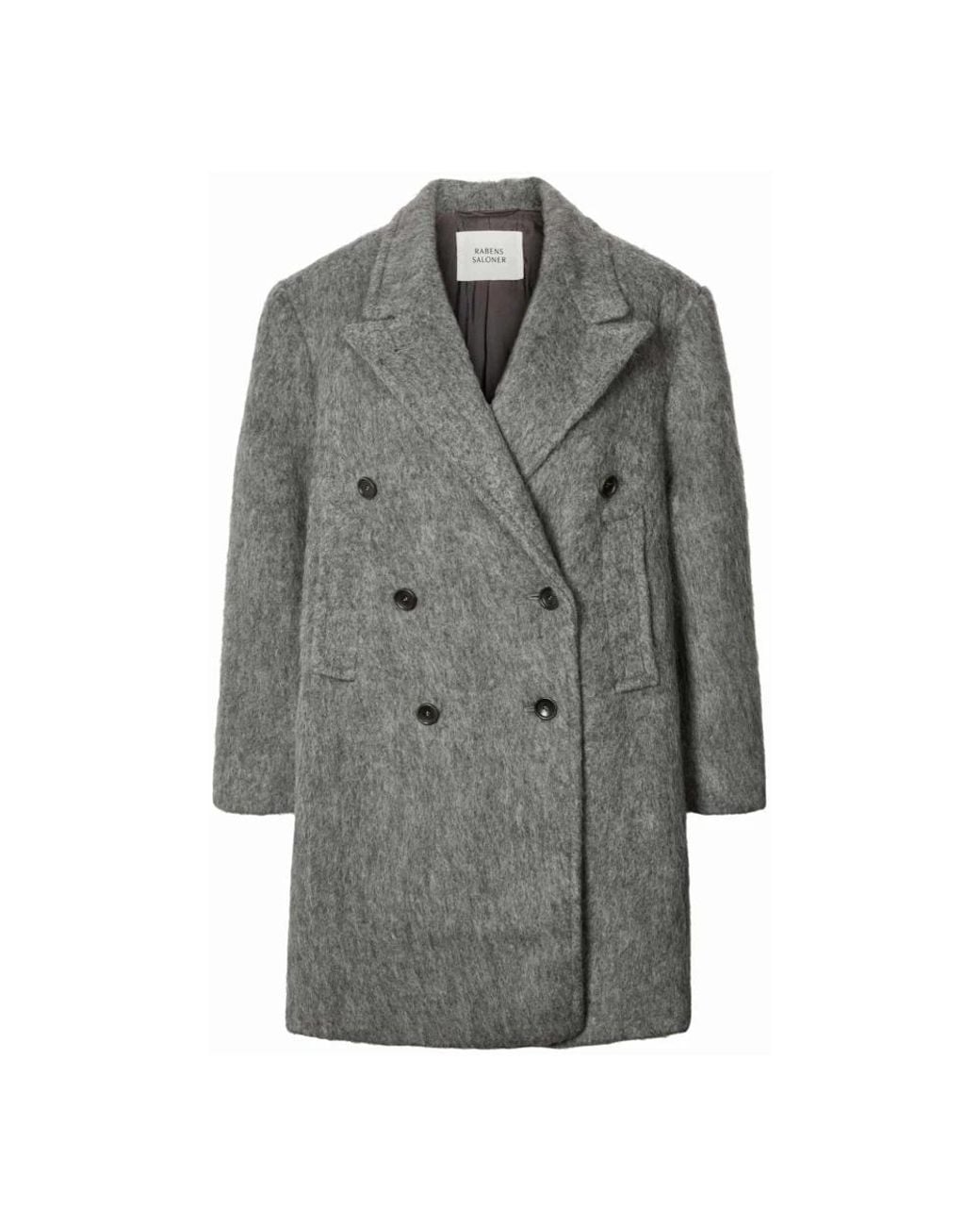 Rabens Saloner Gray Double-Breasted Coats