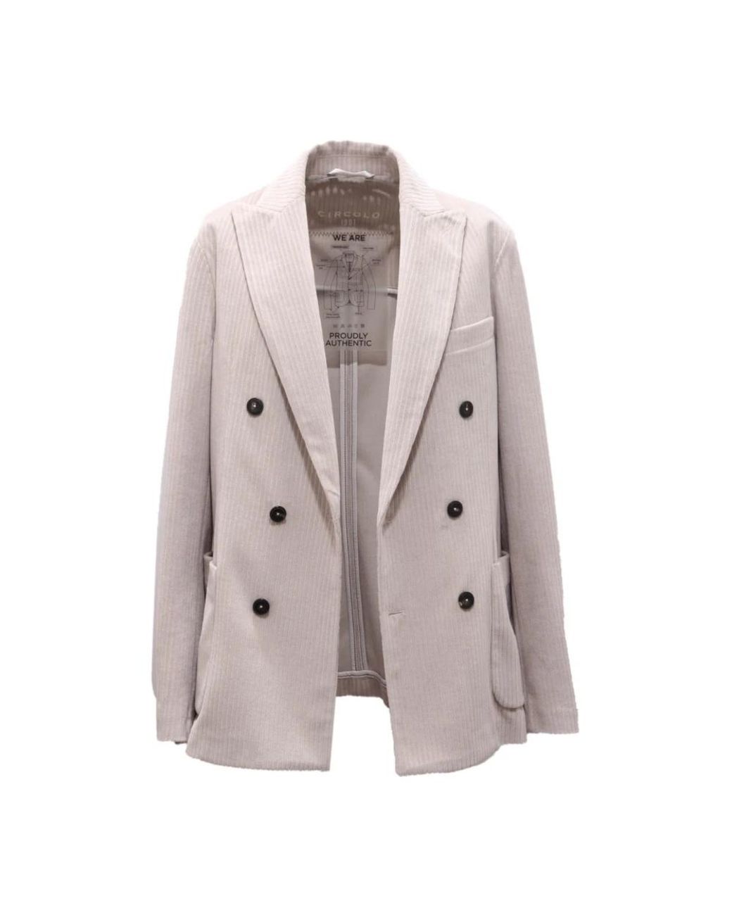 Circolo 1901 Gray Blazers for men