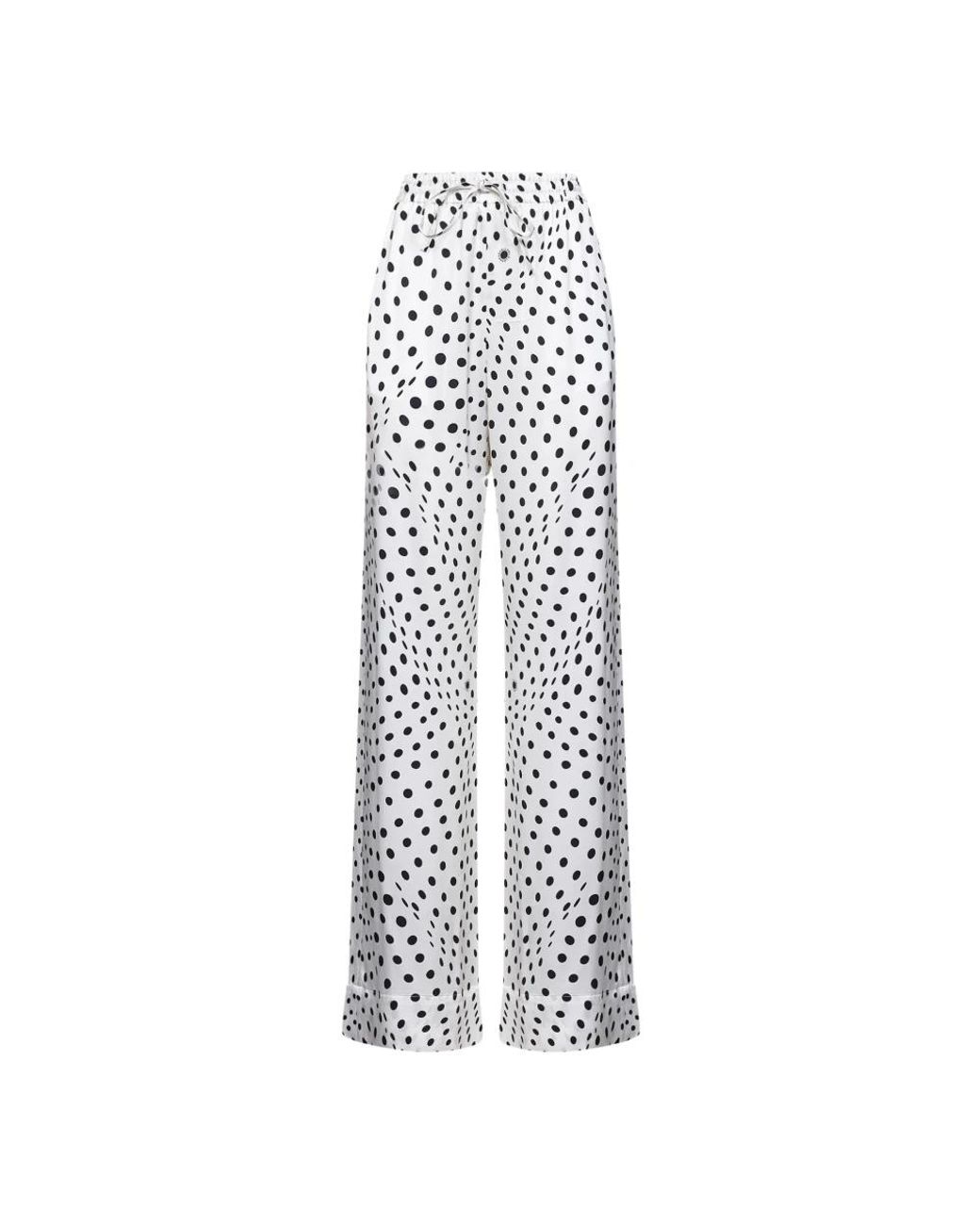 Stella McCartney White Wide Trousers
