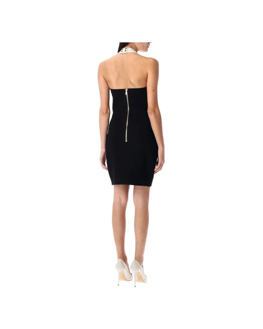 Balmain Black Short Dresses