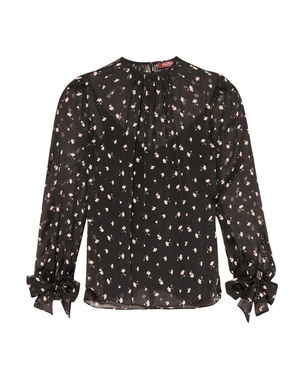 Max Mara Black Blouses