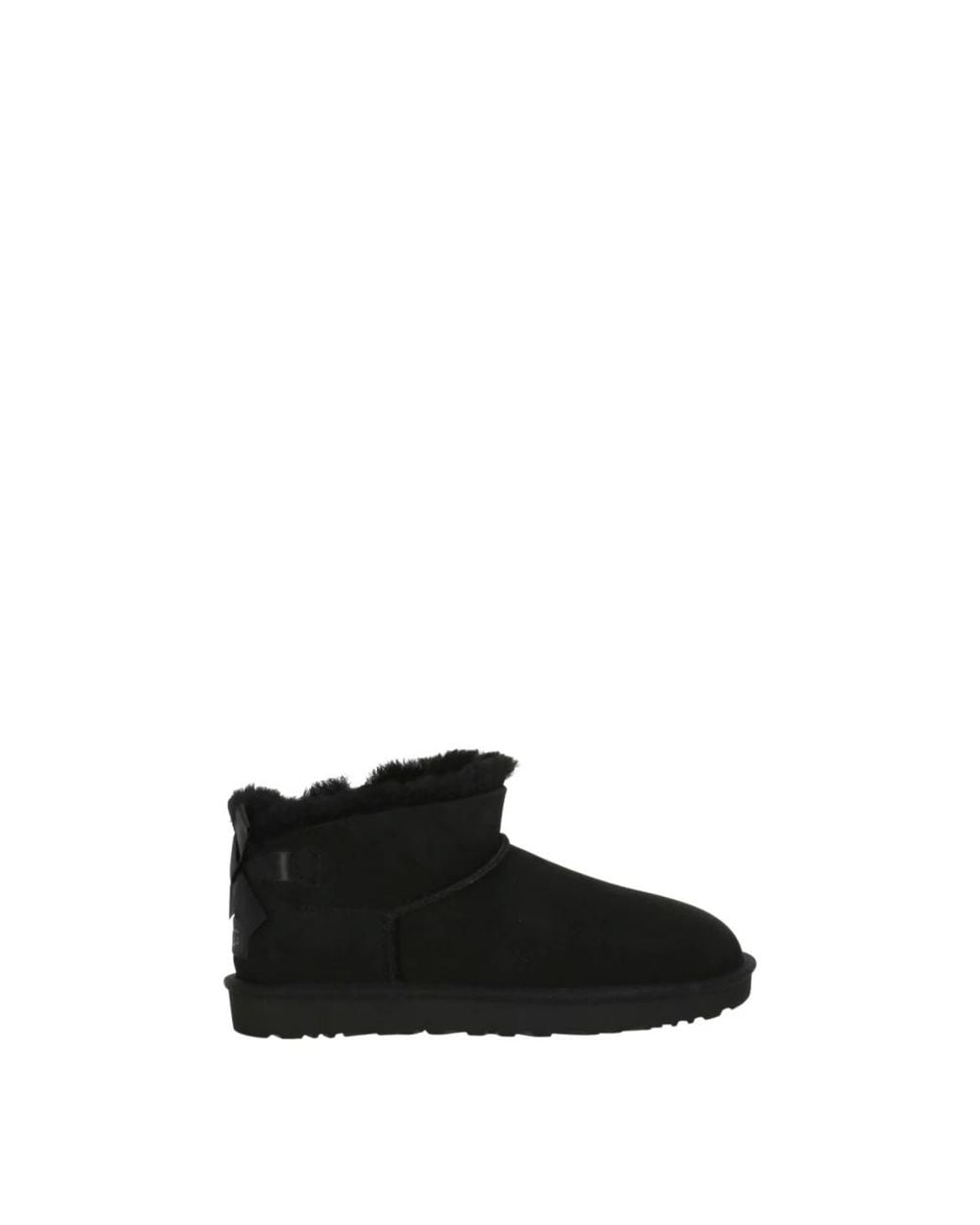 Ugg Black Ultra Mini Bailey Bow