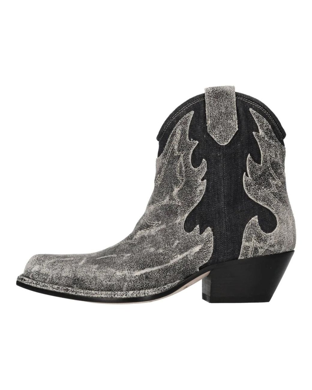 Vic Matié Black Cowboy & Biker Boots
