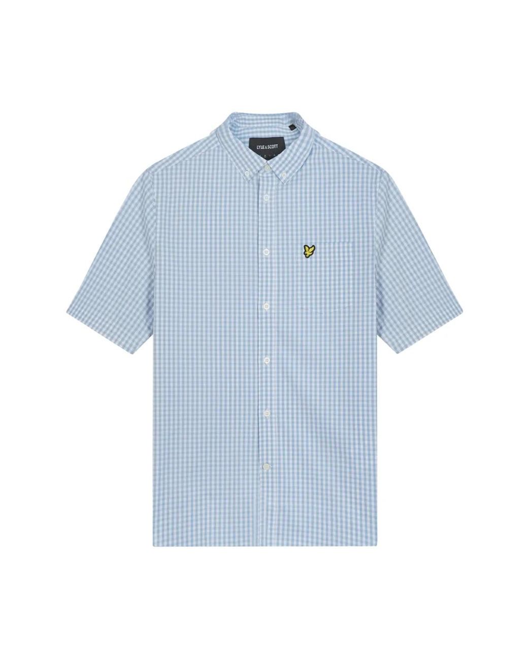 Lyle & Scott Blue Short Sleeve Shirts for men