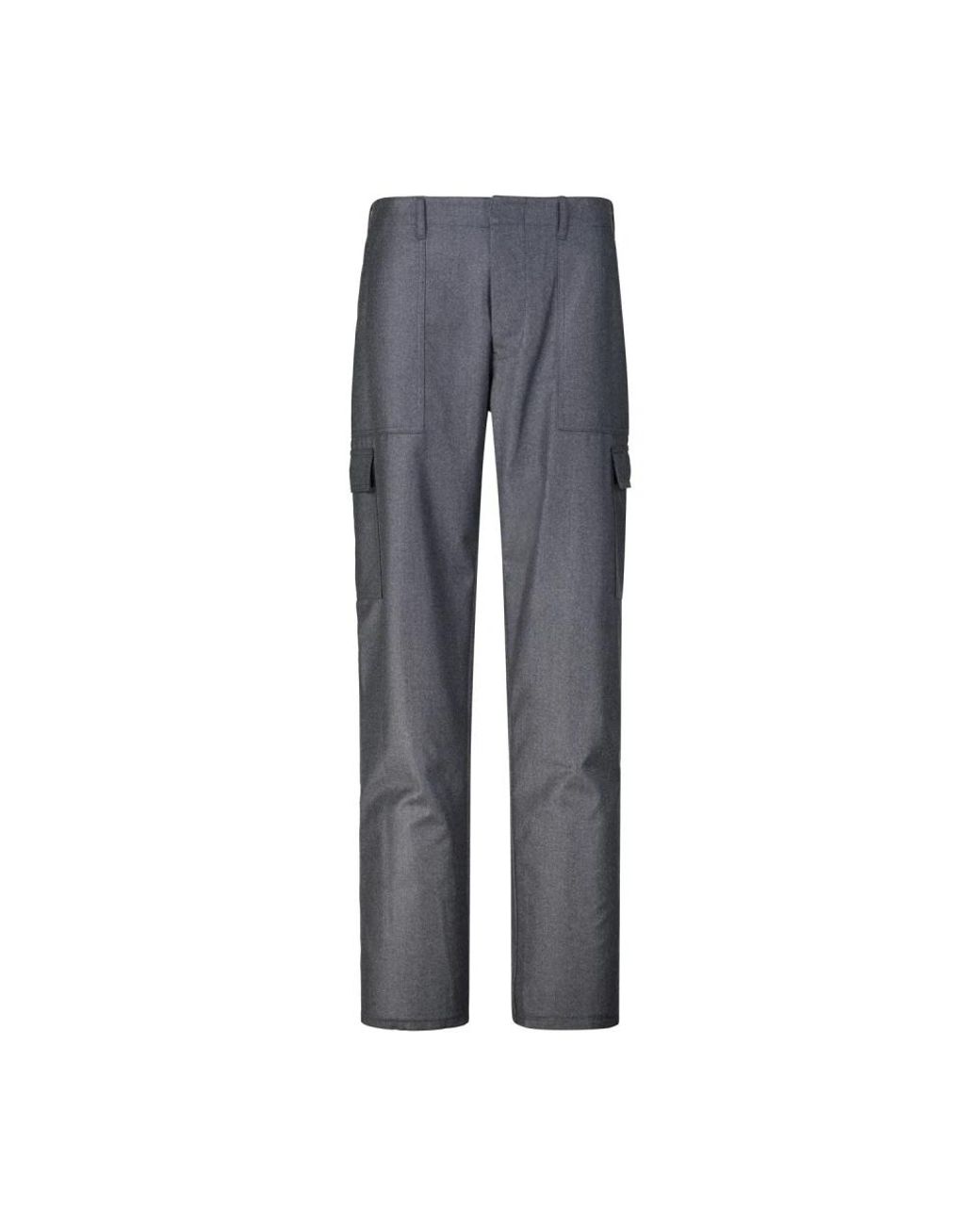 Etro Gray Straight Trousers for men