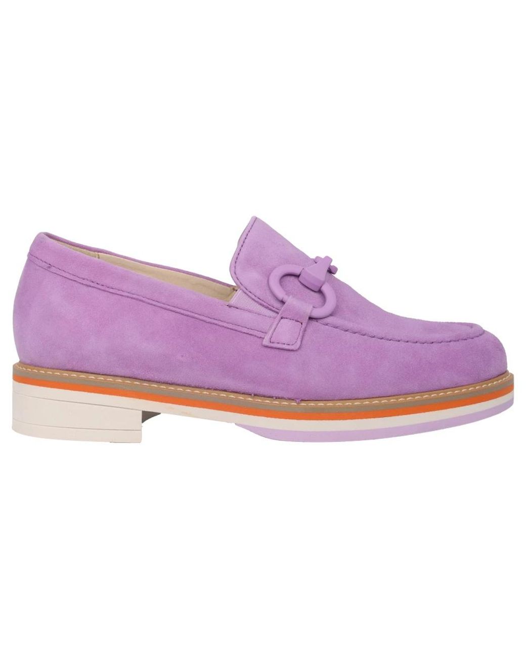 Gabor Schoenen ,Paars ,Leer Loafer in het Purple