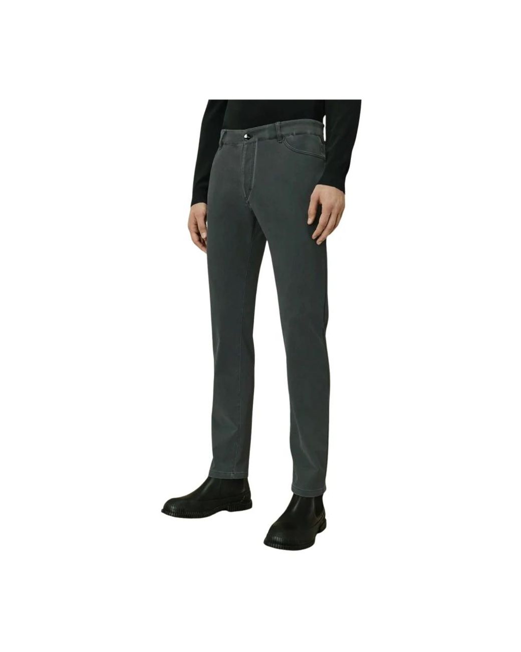 Rrd Black Slim-Fit Trousers for men