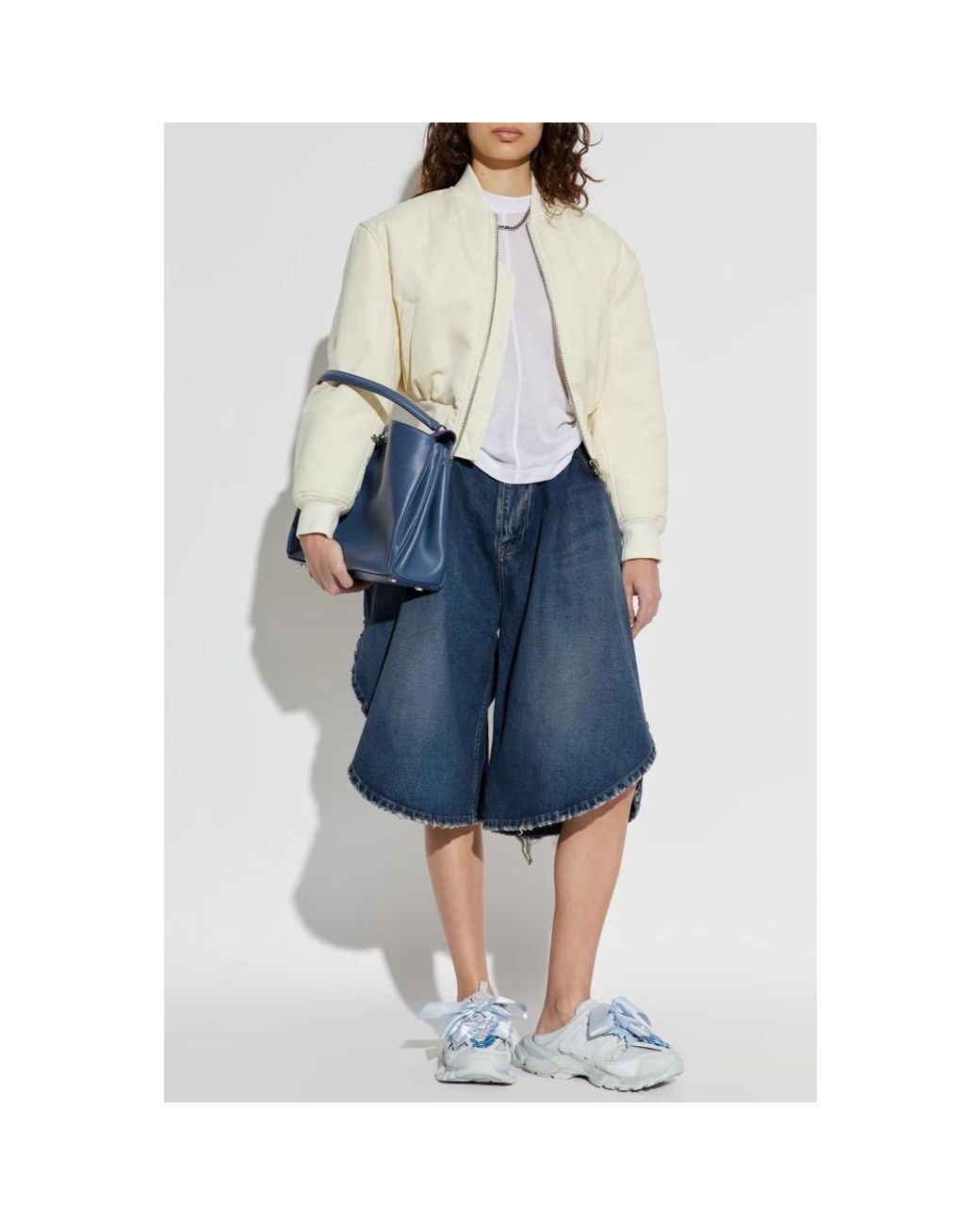 Balenciaga Blue Denim Shorts