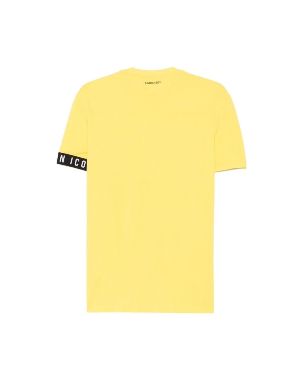 T-Shirts DSquared² de hombre de color Yellow