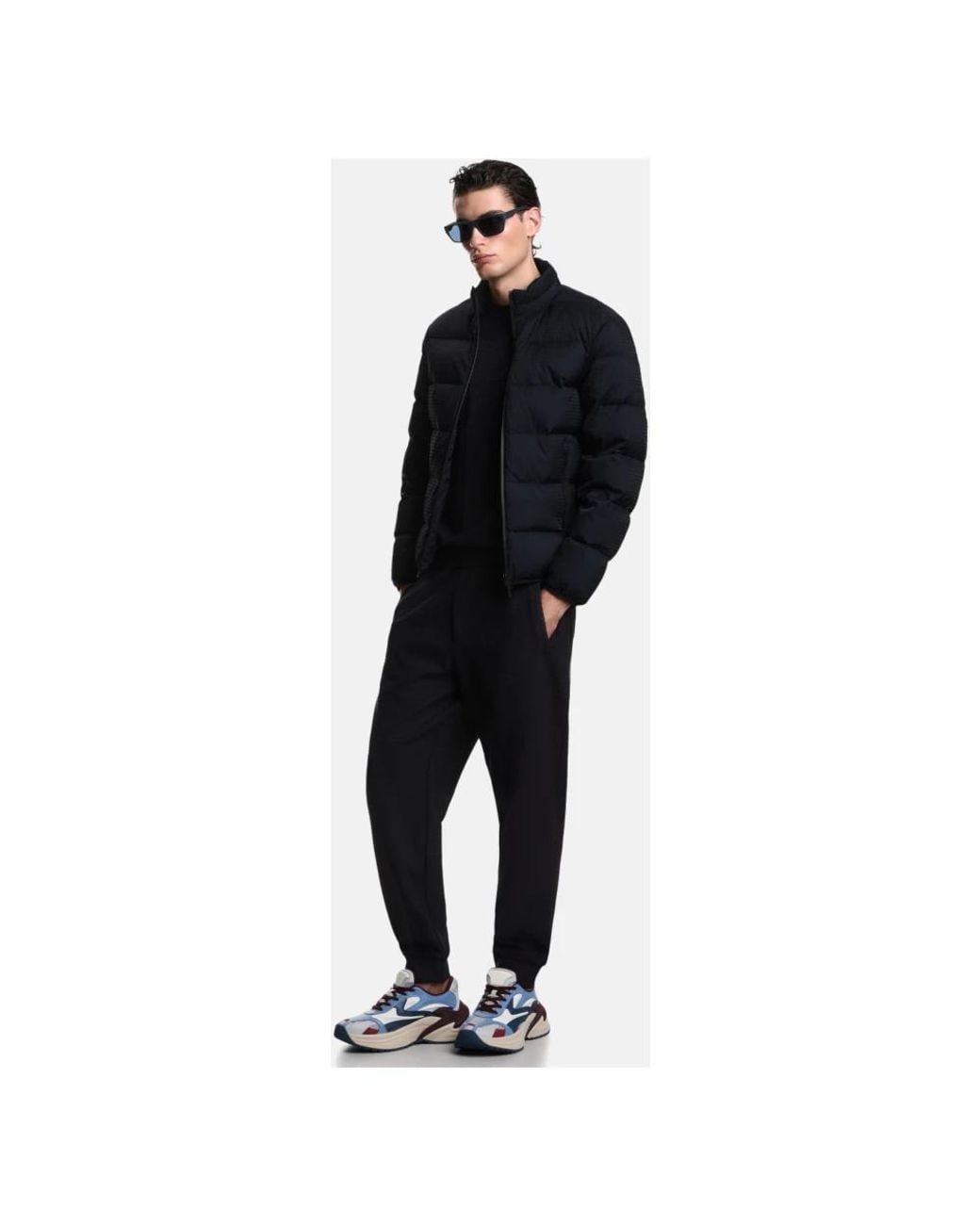 Emporio Armani Blue Sweatpants for men