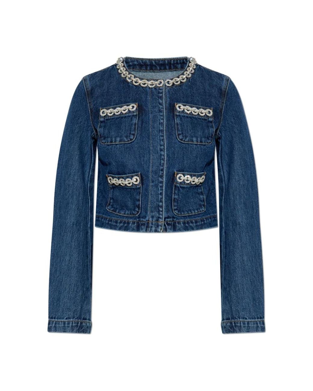 Self-Portrait Blue Denim Jackets