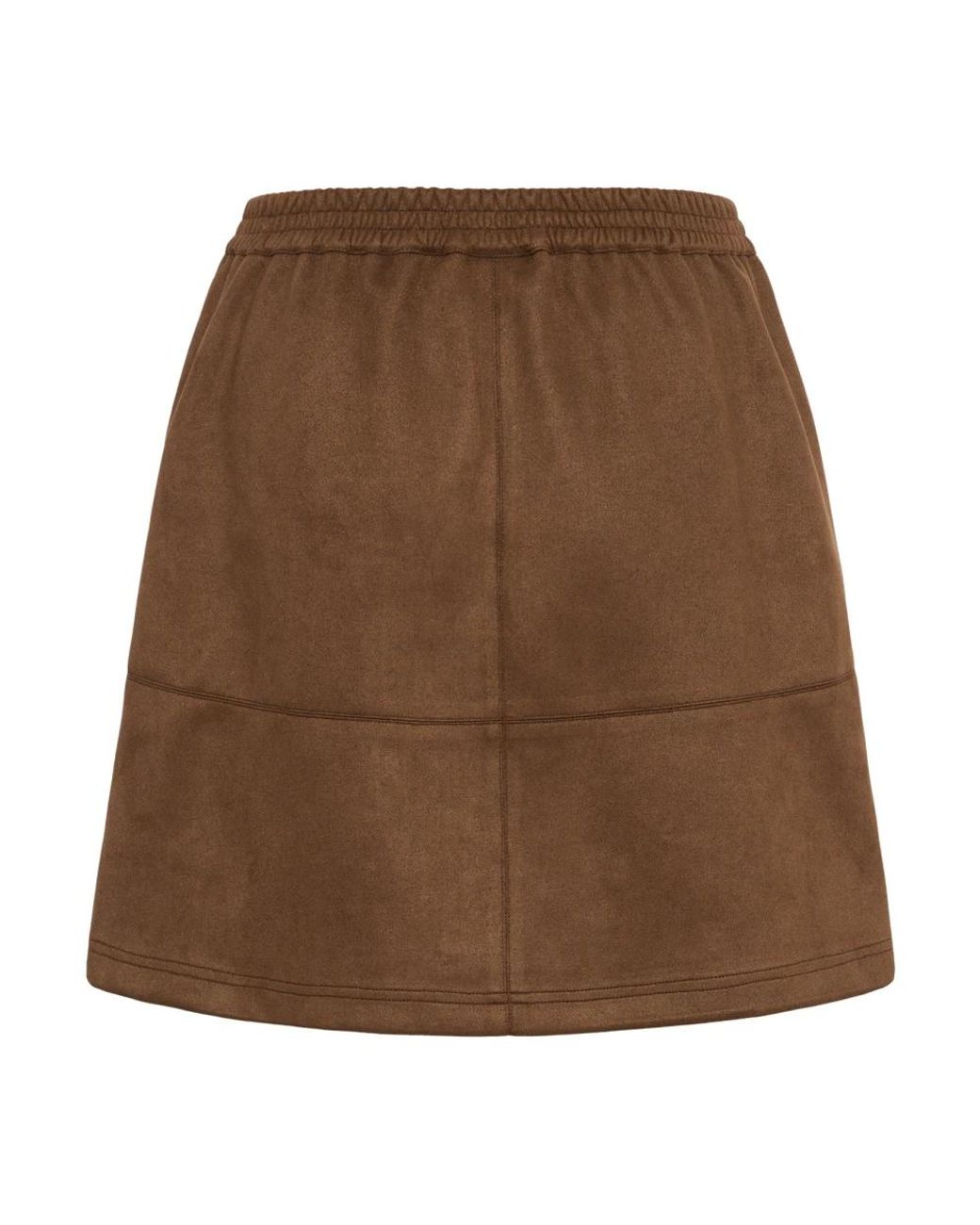 Short Skirts Kaffe de color Brown