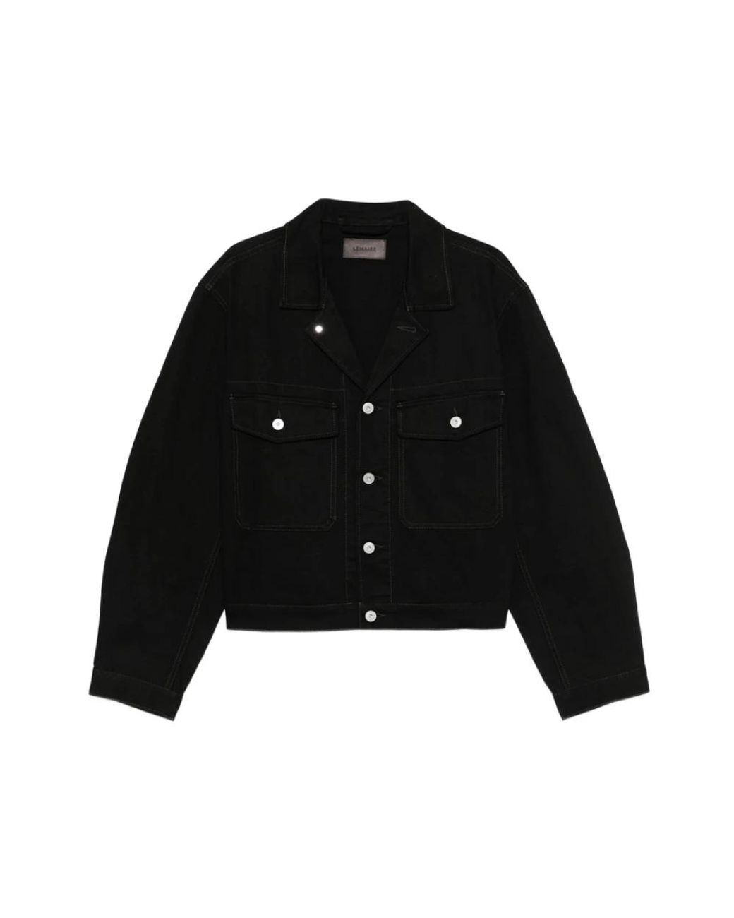 Lemaire Black Leather Jackets for men