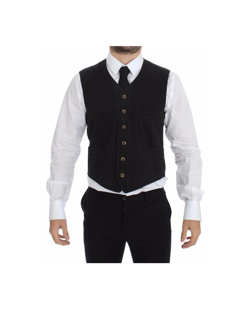 Dolce & Gabbana Suit Vests in het Black voor heren