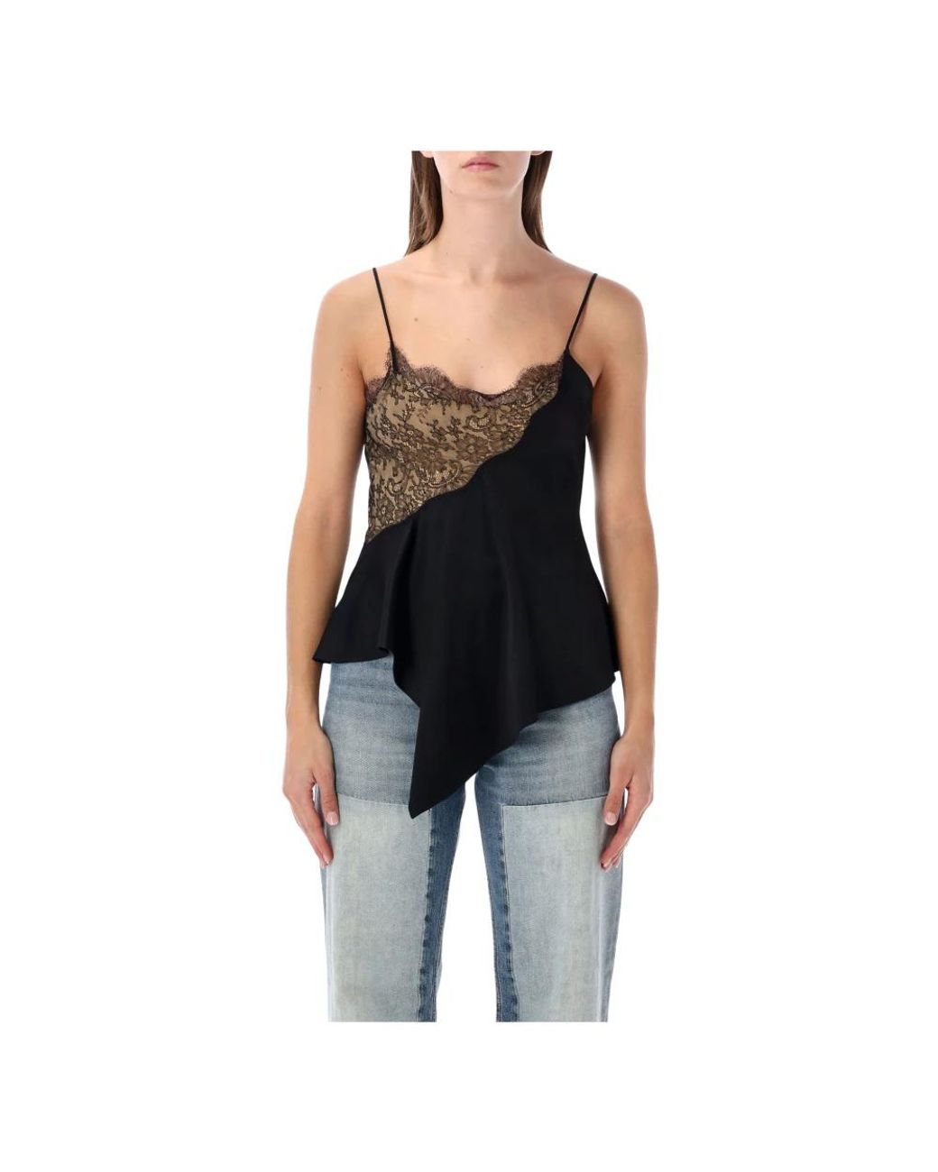 Stella McCartney Black Sleeveless Tops