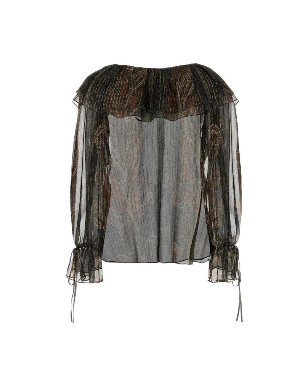 Saint Laurent Black Blouses