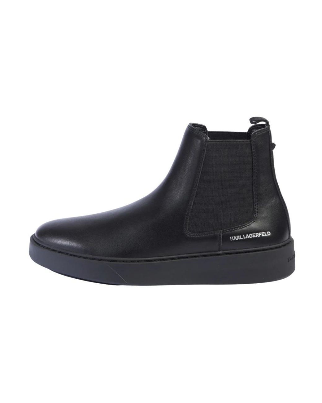 Karl Lagerfeld Black Chelsea Boots for men