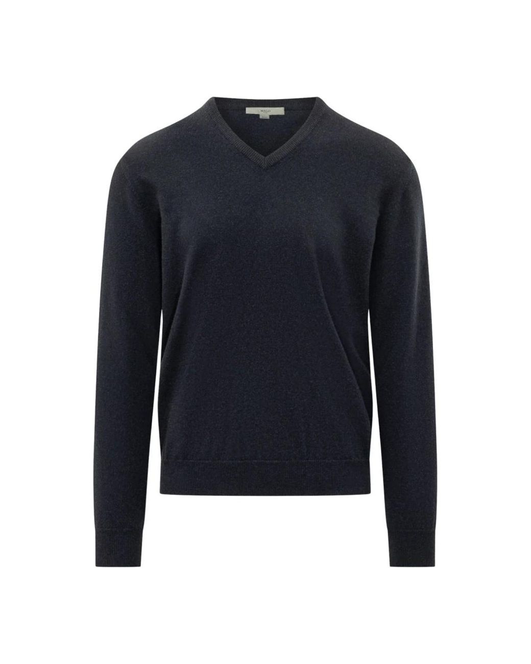 Malo Blue V-Neck Knitwear for men