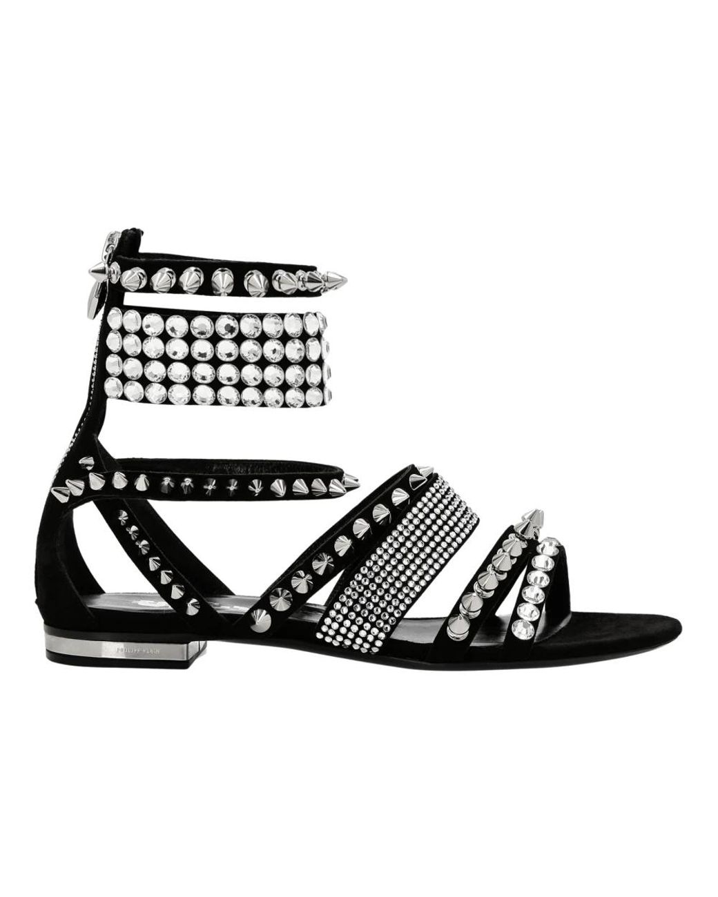 Flat Sandals Philipp Plein en coloris Black