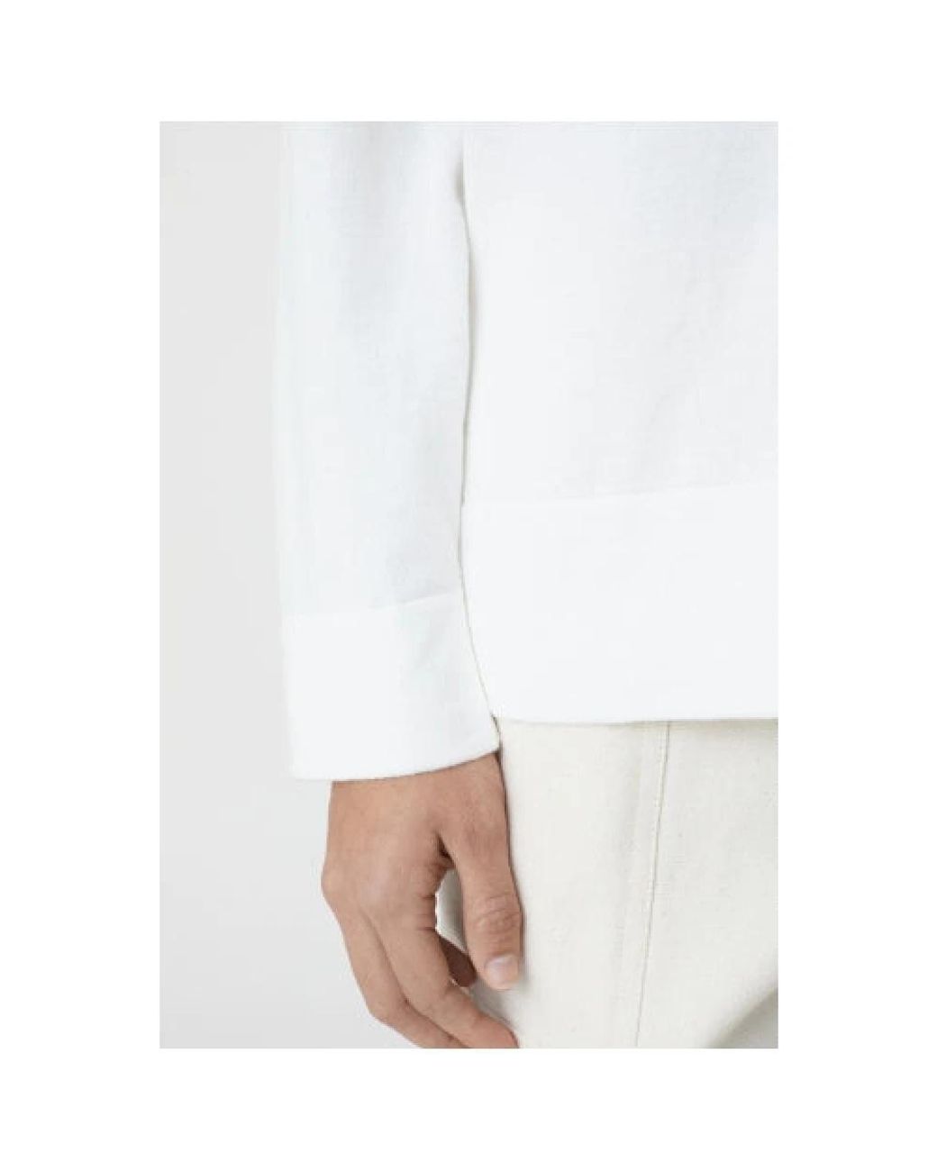 Closed White V-Neck Knitwear