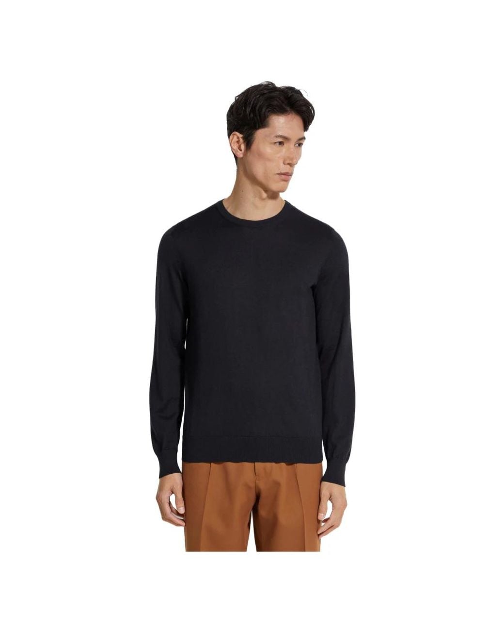 Zegna Blue Cashmere Knitwear for men
