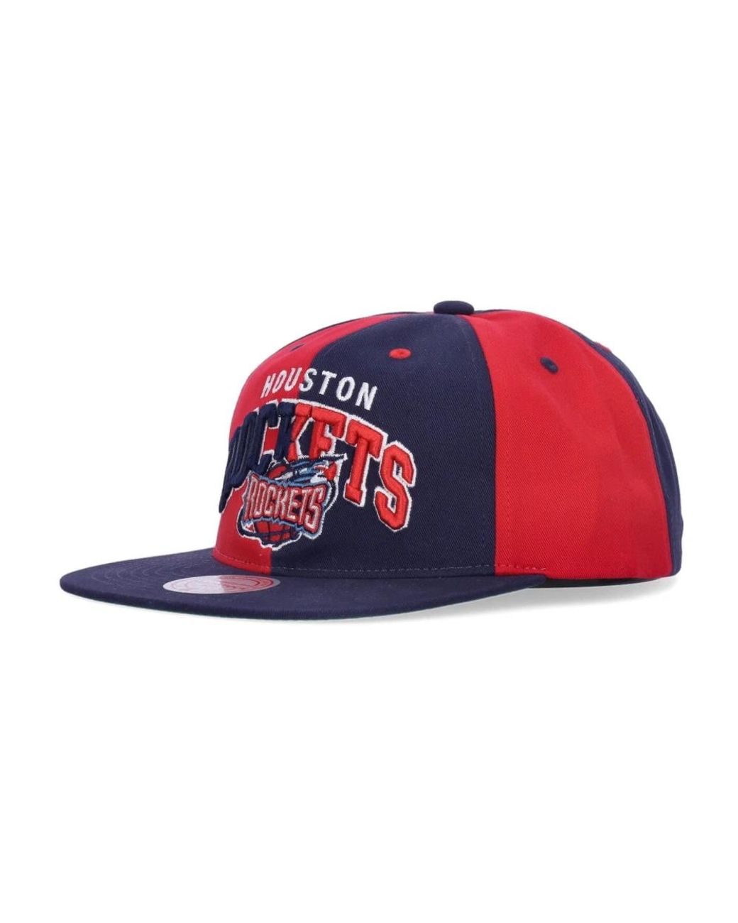 Mitchell & Ness Accessoires ,Veelkleurig ,Katoen Nba Pinwheel Cap Rockets Viering in het Red voor heren