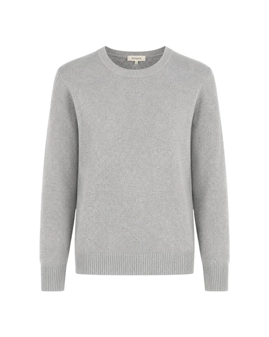 Kangra Gray Round-Neck Knitwear
