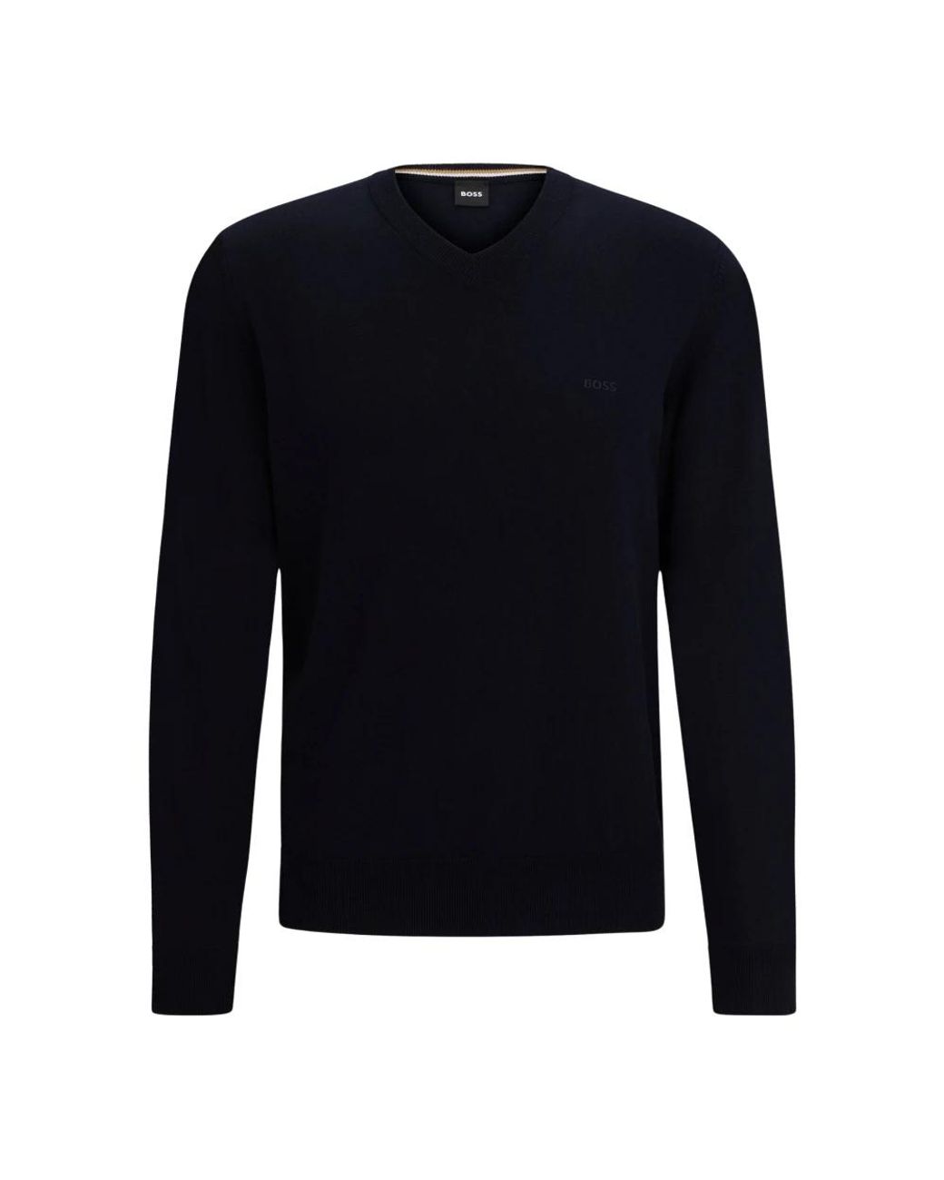 Boss Blue V-Neck Knitwear for men