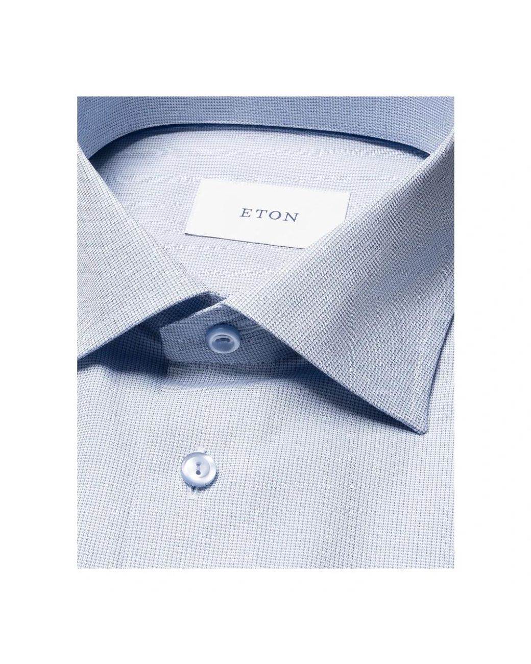 Eton of Sweden Blue Formal Shirts for men