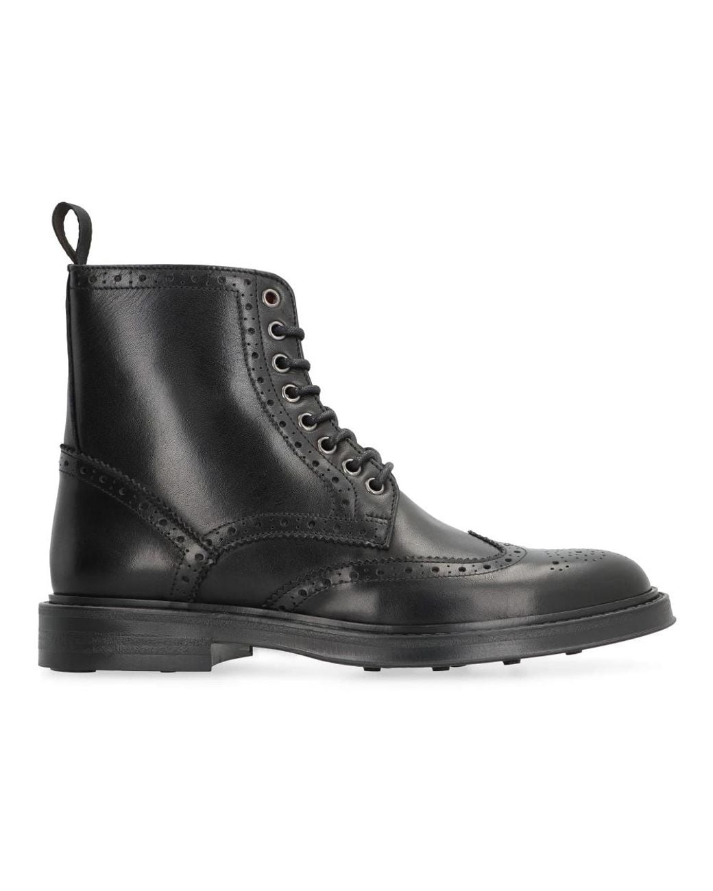 Bruno Magli Black Lace-Up Boots for men