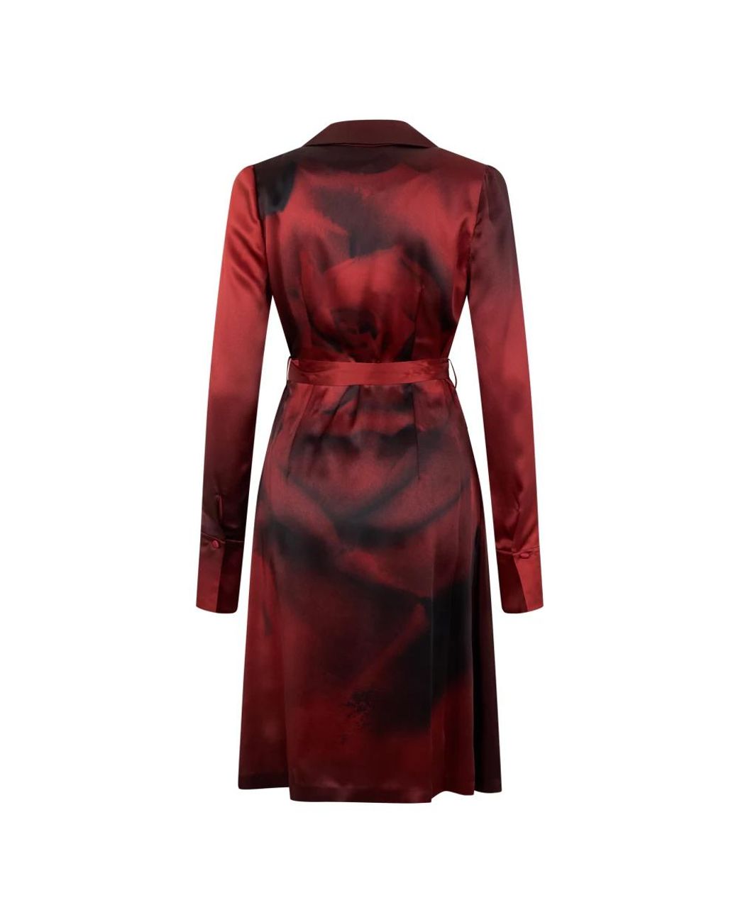 Alberta Ferretti Red Belted Coats
