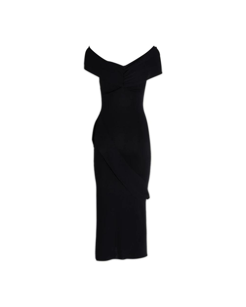 ALESSANDRO VIGILANTE Black Knitted Dresses