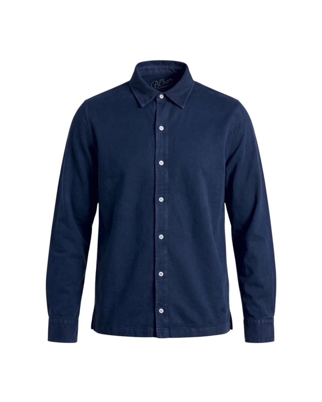 Bl'ker Blue Casual Shirts for men
