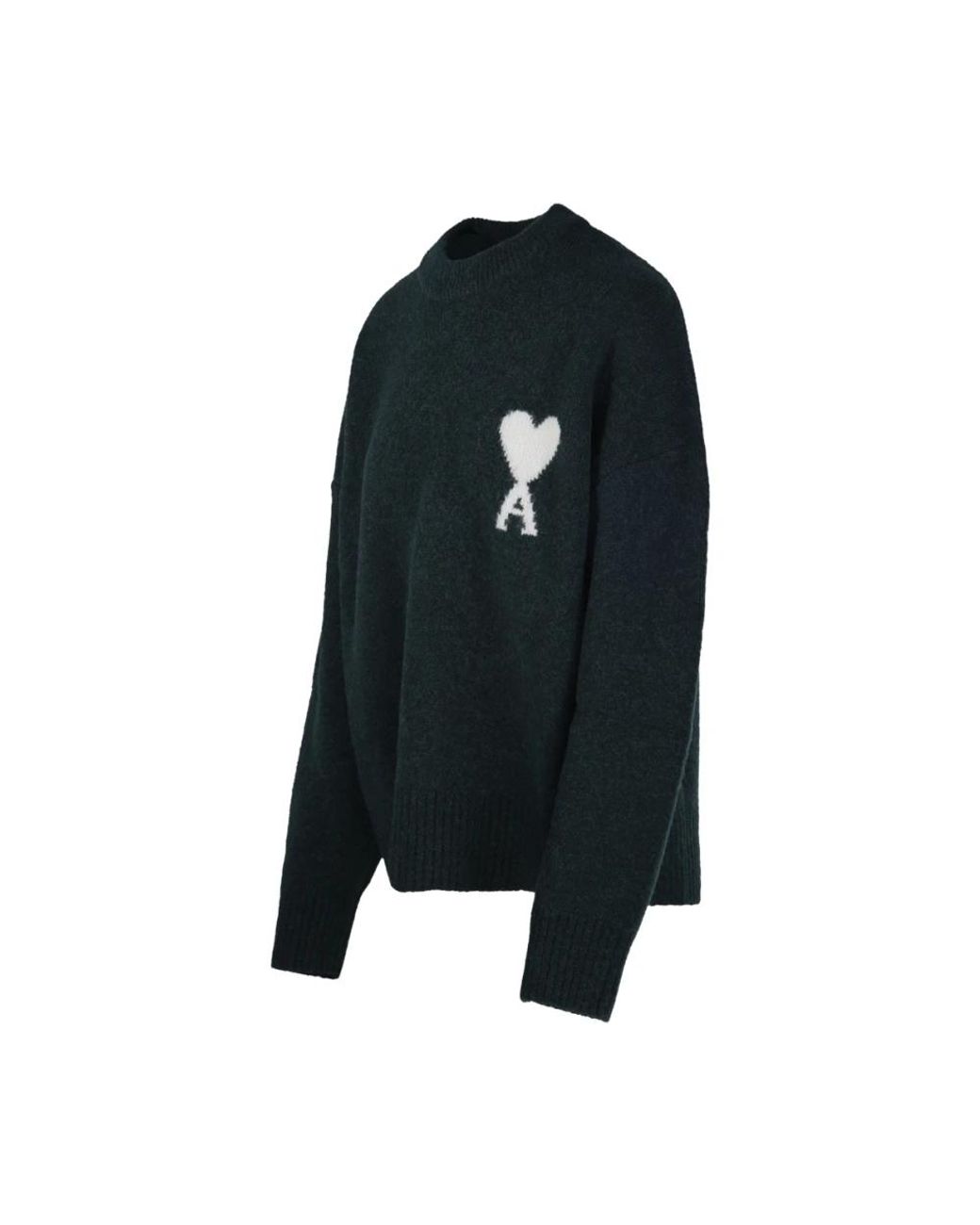 AMI Black Round-Neck Knitwear