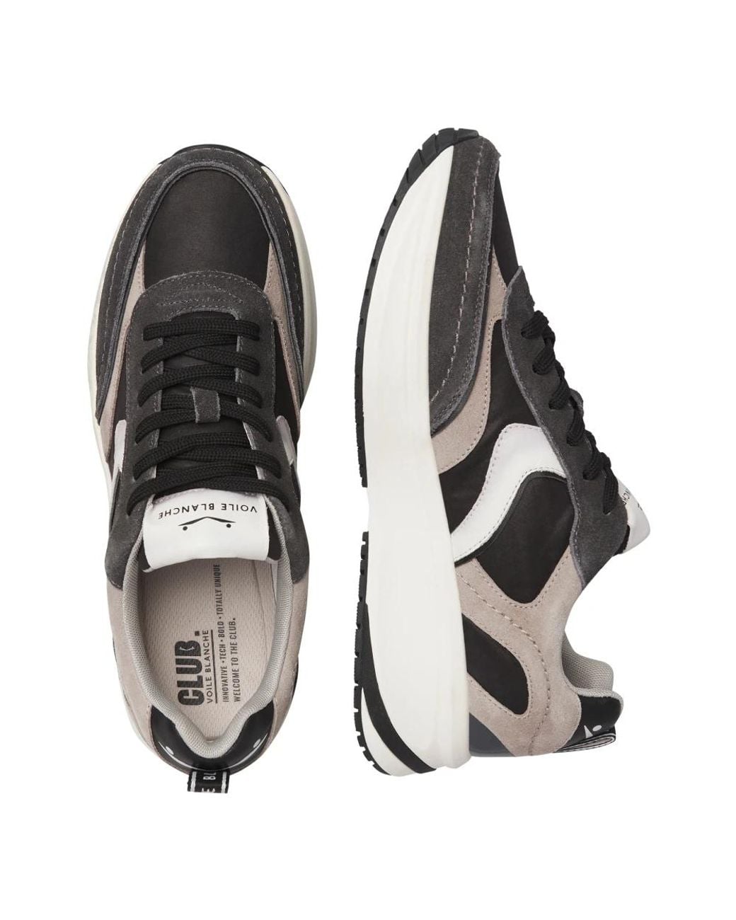 Voile Blanche Black Sneakers for men