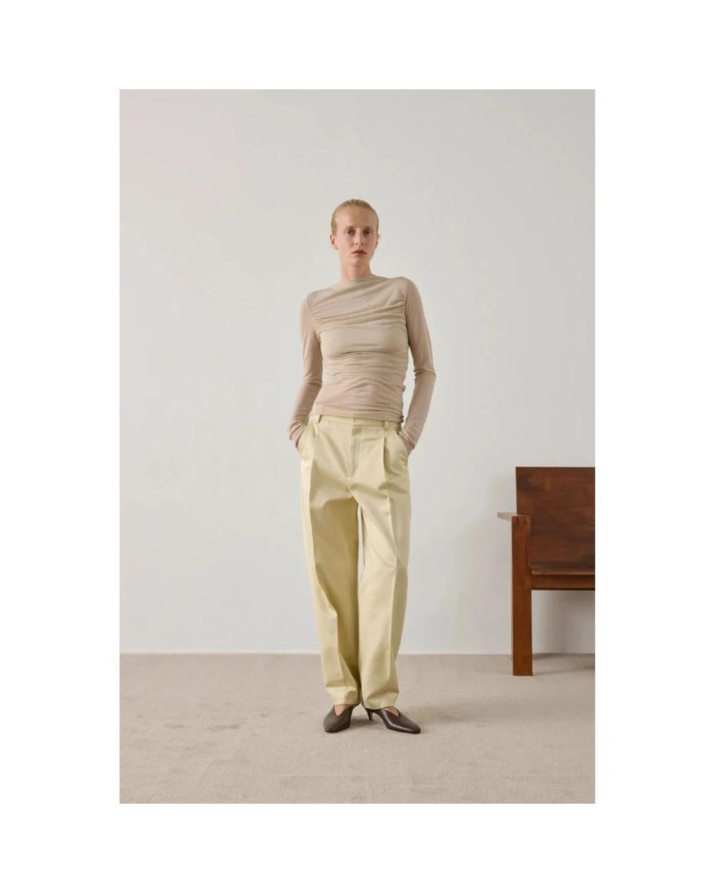 Soeur Natural Long Sleeve Tops