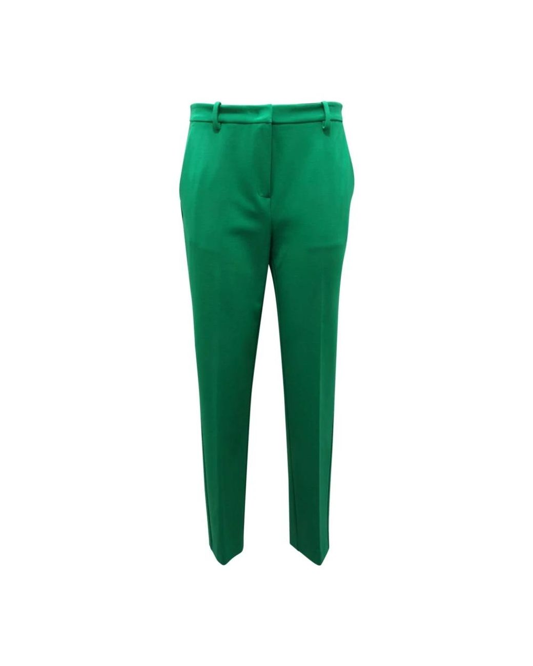 Pinko Green Slim-Fit Trousers